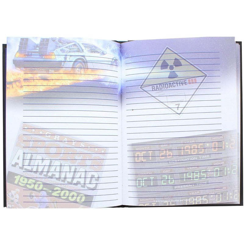 SD Toys Back To The Future Logo Light Up Hardcover Notebook, 2 of 3