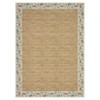 Floral Bordered Area Rugs for Living Room Bedroom Braided Print Rug Soft Washable Foldable Accent Rug Low Pile Non-Slip Carpet - 3 of 4