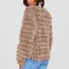 Coolmee Women's Fall Open Front Cardigan Faux Fur Coat Vintage Parka Shaggy Jacket Warm Coat Tops - 2 of 3