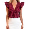 Women's Kirby Babydoll Top - day + moon - 3 of 4