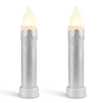 Mr. Christmas Led Blow Mold Retro Metallic Candle Outdoor Christmas ...