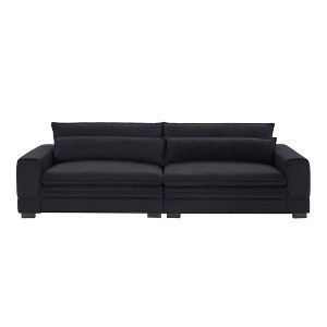 TiramisuBest Mid-Century Modern Upholstered Sofa Couch – 2-Seater Loveseat for Living Room, Bedroom, Apartment & Home Office,Beige - 1 of 4