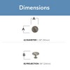 Admira 1- 3/16 Dia. Cabinet Knob - Set of 5 - 2 of 4