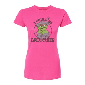 Women's - Sesame Street - I Could Be Grouchier Oscar Fitted Graphic T-Shirt - 1 of 2