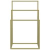 vidaXL Towel Rack Gold Iron 18.9 x 9.4 x 31.1 in Towel Rack - 3 of 4