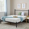 Brookside Home Phoebe Metal Platform Bed with Vertical Bars Headboard - image 2 of 4