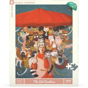 New York Puzzle Company The Cat Countess 1000 Piece Puzzle - 1 of 4