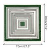 INSPIRE CHIC Women's Satin Striped Square Contrast Color Neckerchief Neck Scarves 1 Pc - 3 of 4