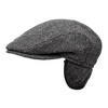 Wigens Men's Shetland Wool Slim Ivy Cap with Ear Flaps - 2 of 3