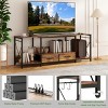 LOVSON LED TV Stand with Power Outlets & Fabric Drawers for 65-75 Inch TVs | Versatile Use in Living Room and Bedroom - 4 of 4