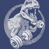 Junior's Design By Humans T-Rex Can Lift Dumbells By Snazzygaz T-Shirt - 2 of 3