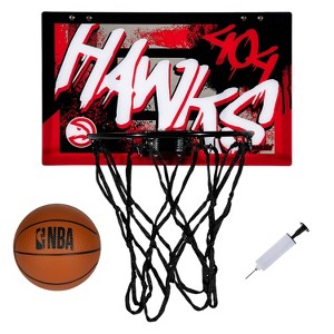 NBA Atlanta Hawks Over The Door Mini Basketball Hoop - 1 of 4