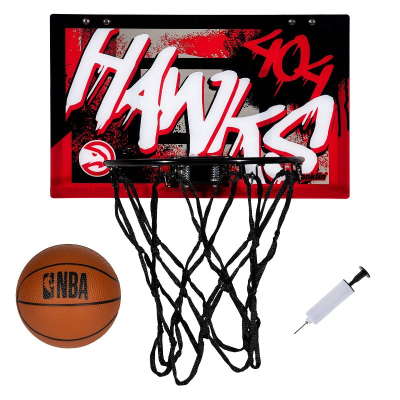 NBA Atlanta Hawks Over The Door Mini Basketball Hoop, 1 of 7