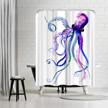 Americanflat 71" x 74" Shower Curtain, Octopus Art Suren 1 by Suren Nersisyan