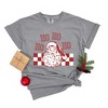 Simply Sage Market Women's Ho Ho Ho Checkered Short Sleeve Garment Dyed Tee - 3 of 4
