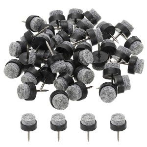 Unique Bargains Wooden Chair Sofa Cabinet Table Leg Floor Protector Round Nail-on Felt Pads 40 Pcs - 1 of 3