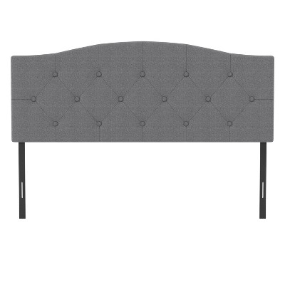 Full/Queen Provence Upholstered Arch Adjustable Tufted Headboard Glacier Gray - Hillsdale Furniture