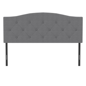 Full/Queen Provence Upholstered Arch Adjustable Tufted Headboard Glacier Gray - Hillsdale Furniture - 1 of 4