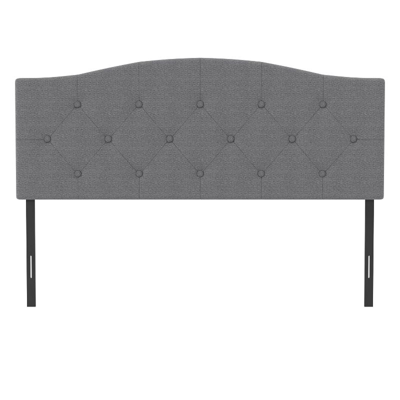 Full/Queen Provence Upholstered Arch Adjustable Tufted Headboard Glacier Gray - Hillsdale Furniture, 1 of 7