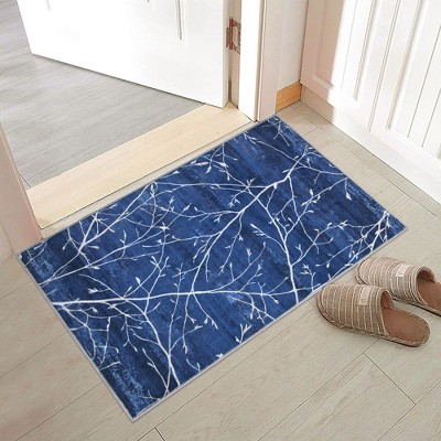 Area Rug Modern Branch Pattern Machine Washable Area Rug