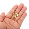 Unique Bargains Metal Round Jewelry Making Gold Filled Spacer Beads 100 Pcs - 4 of 4