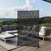 Lirago 72 in Outdoor Privacy Fence Galvanized Metal Screen Panels - 2 of 4