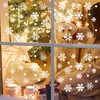 Unique Bargains Christmas Decorations for Windows and Home Christmas Window Clings Party Supplies White 1 Set - 3 of 4