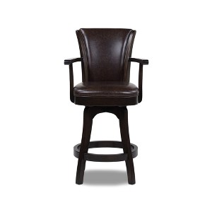 Jennifer Taylor Home Williams Swivel Bar Stool with Armrests - 1 of 4