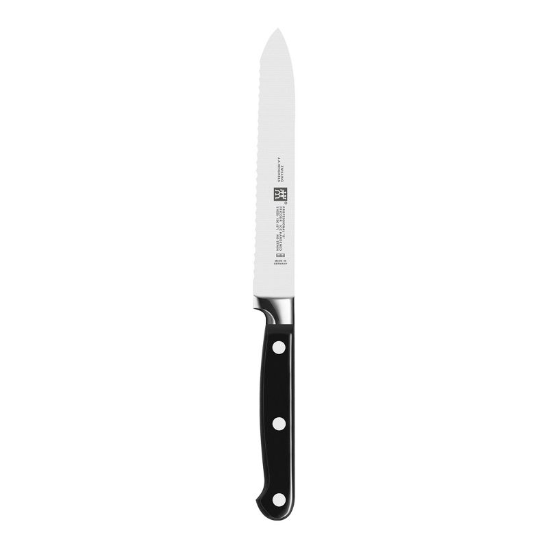 ZWILLING Professional "S" 5-inch Serrated Utility Knife, 1 of 4