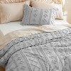 2-3 Pcs Tufted Boho Comforter Set Bed Set GentleSoft Farmhouse Shabby Chic Embroidery Bedding - 3 of 4