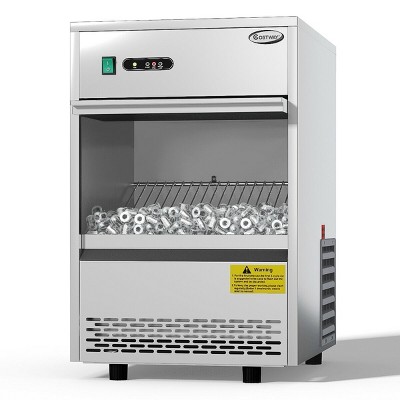 Costway Commercial Automatic Ice Maker Machine 70lbs/24h Stainless Steel Freestanding