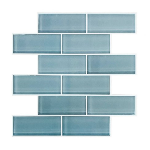 RoomMates Sticktile Wallpaper Blue Seaglass - image 1 of 4