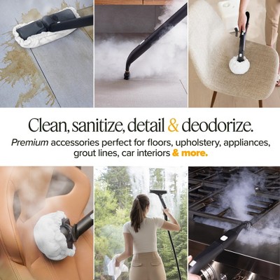 Dupray 24-Piece Steam Cleaning Accessory Kit with Brushes and Cloths