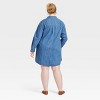 Women's Long Sleeve Popover Mini Shirtdress - Universal Thread™ - 2 of 3