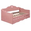 CAVINAS Queen Bed Frame with Headboard, Cloud-shaped Headboard, Upholstered Platform, with Rounded Footboard and Pocket, Living Room, Apartment - 4 of 4