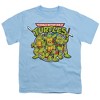 Teenage Mutant Ninja Turtles Classic Turtles Youth T Shirt, Light Blue - 2 of 4