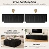 Sapphtopaz Arched TV Stand for TVs Up to 80" Dual Purpose Coffee Table with Drawers Multi-Functional TV Stands with Storage for Living Room - 4 of 4