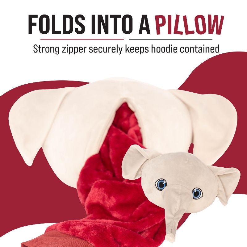 University of Alabama Big Al Snugible Blanket Hoodie & Pillow, 4 of 8