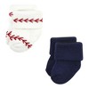 Little Treasure Infant Boy Newborn Socks, Baseball - 3 of 4