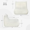 Bean Bag Chair for Adults, Giant Fireside Chair, Bean Bag Sofa with High Density Foam for Living Room - 3 of 4