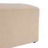 Kumasinova 55"W Alomnd Plush Ottoman Bench,Modern Polyester Fabric End-of-Bed Bench for Bedroom&Living Room,Minimalist Entryway Bench,Easy to Clean - 4 of 4