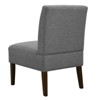 SEVOBAL Accent Chairs Modern Armless Lounge Chair with Horizontal Back Design and Wooden Legs, Gray, 21"*29.13"*34.25" - 2 of 4
