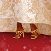 Barbie Signature 2025 Holiday Barbie Fashion Doll, Seasonal Collector, Black Hair with Silver & Gold Gown - 4 of 4