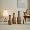FURNIinspire Decorative Vases 3 Piece Elegant Rattan Floor Vas Living Room Flower Vase Versatile Dining Room Home Decor, Beige, 6.5"*6.5"*27.56" - 2 of 4