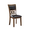 New Classic Furniture, Gia Brown Wood Dining Chair with PU Seat (Set of 6) - 2 of 4