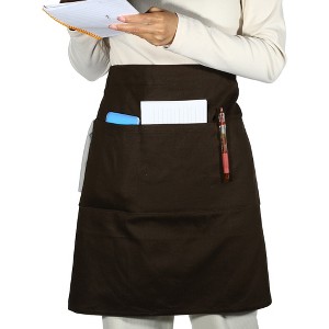 Unique Bargains Waist Apron Half Apron with Pockets 1 Pc - 1 of 4