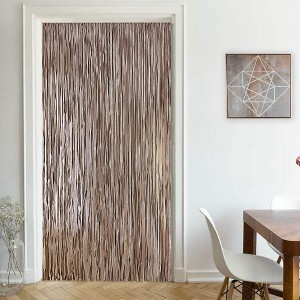 Evideco French Home Goods Braided Paper Door Curtain 94 Strands 79" H x 36" W - 1 of 4