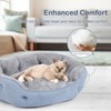 PureWags Small Dog Bed, Round Cat Bed Washable for Indoor Cats, Non-Slip Base and Removable Cushion, Pet Bed for Puppy and Kitten - 4 of 4