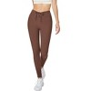 Coolmee Women's High Waist Drawstring Stretchy Workout Leggings Ultra Soft Tummy Control Yoga Pants - 4 of 4