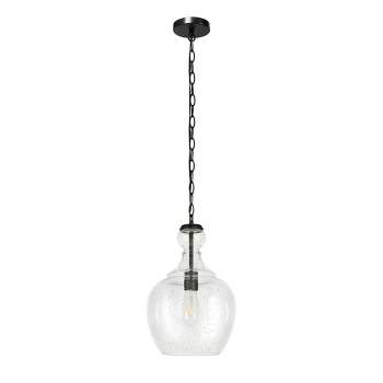 Hampton & Thyme 11" Wide Pendant with Glass Shade